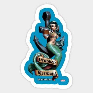 ReaperCon 2020 Drunken Mermaid Vertical Color T-Shirt Sticker